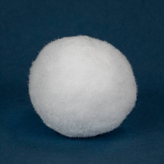 2.25" Plush Faux Christmas Snow Balls, 6ct.